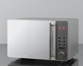 Modern Countertop Microwave Oven 3D модель