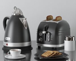 Modern Kitchen Appliance Set 3D 모델 