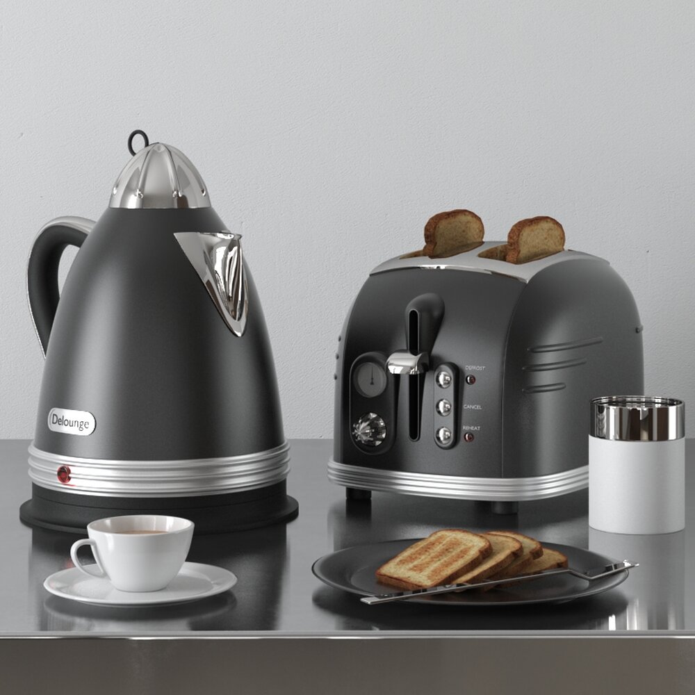 Modern Kitchen Appliance Set 3D модель