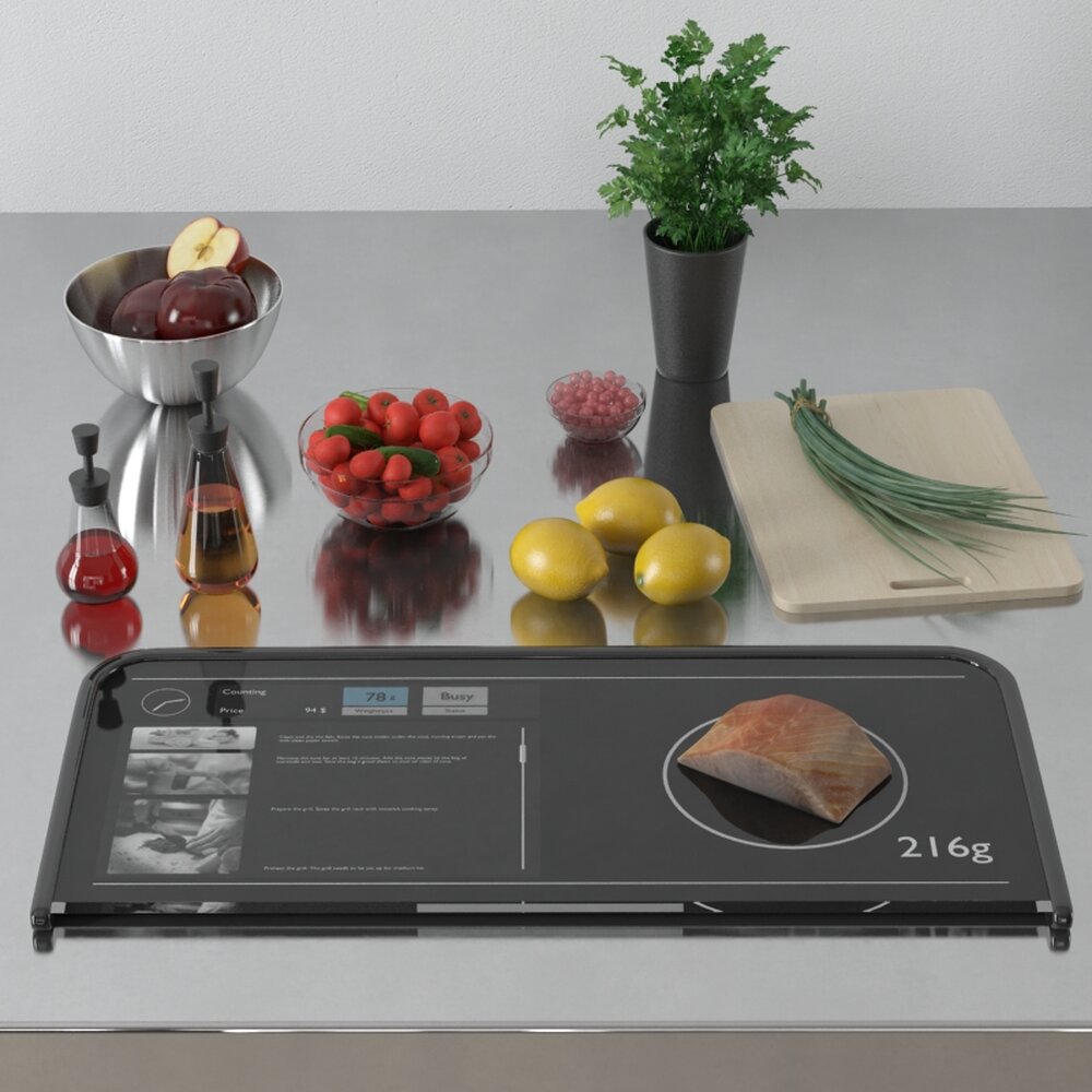 Digital Kitchen Scale 3D 모델 