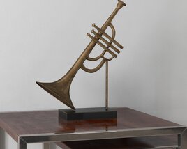 Modern Brass Sculpture 3D model
