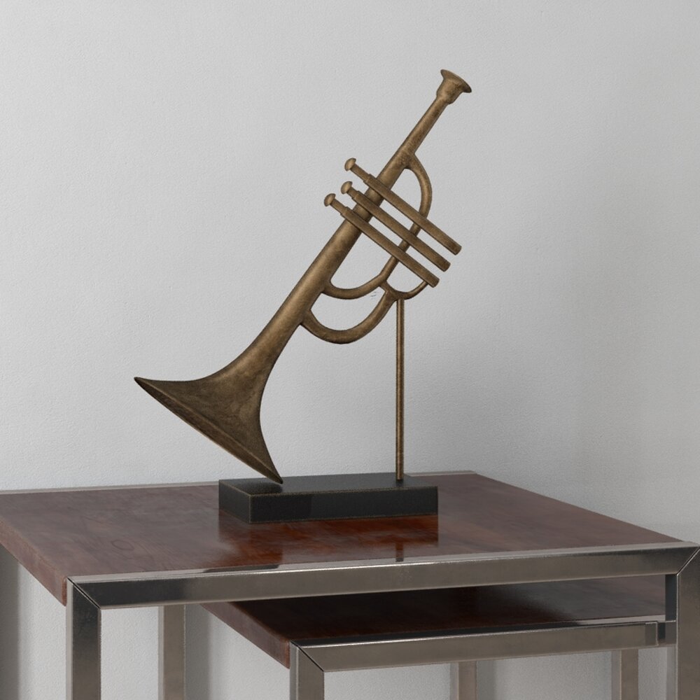 Modern Brass Sculpture 3D模型