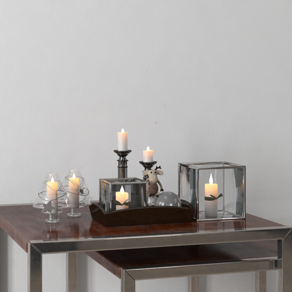 Elegant Candle Display Modèle 3d