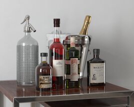 Home Bar Essentials 3D 모델 