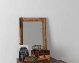 Vintage Styled Mirror 3D 모델 