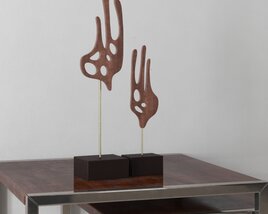 Abstract Wooden Sculptures 3D 모델 