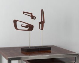 Abstract Metal Sculpture 3D model