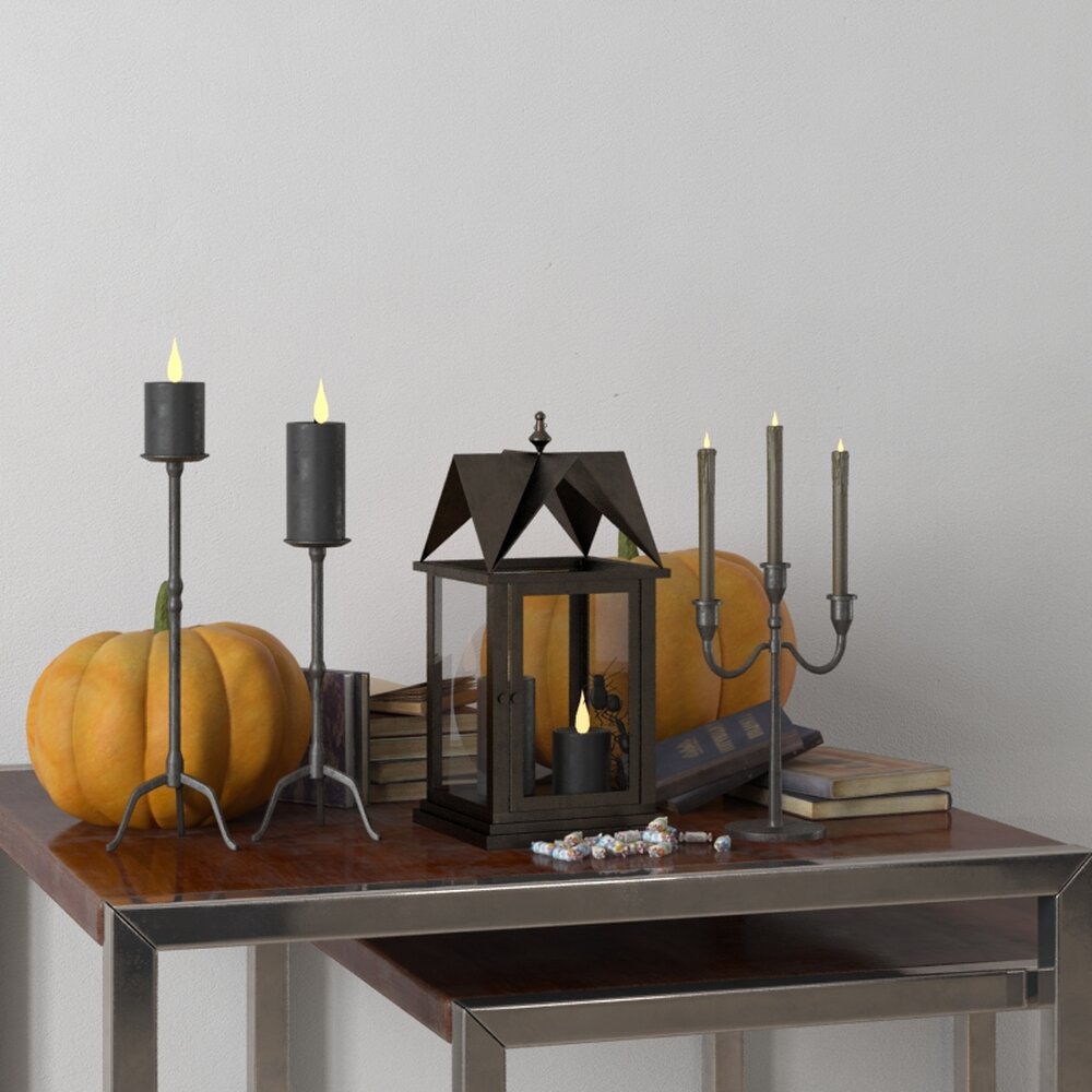 Autumnal Table Decor 3D model