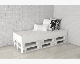 Pallet Daybed Modello 3D