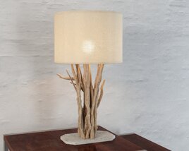 Driftwood Table Lamp 3D model