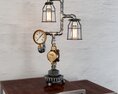 Industrial-Style Steampunk Lamp Modello 3D