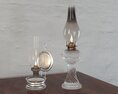 Vintage Oil Lamps 3d model