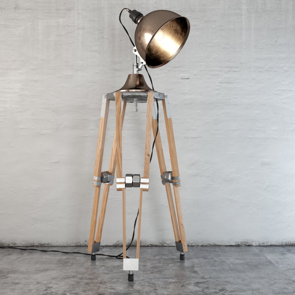 Tripod Floor Lamp 3D-Modell