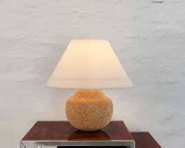 Textured Table Lamp 3D model