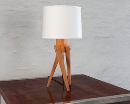 Modern Tripod Table Lamp 3D 모델 