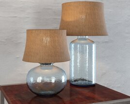 Glass Table Lamps 3Dモデル