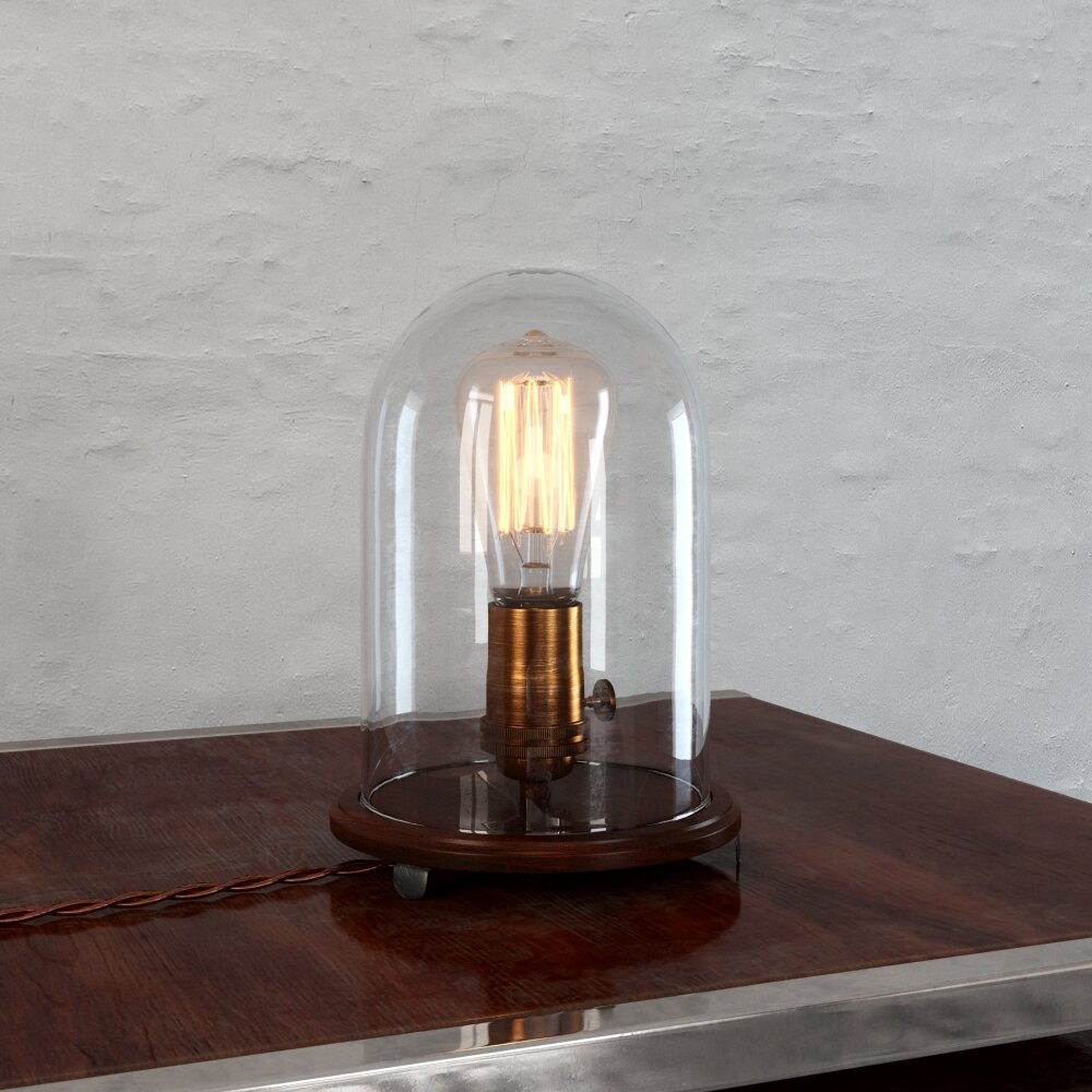Vintage-Style Light Bulb Display 3D model