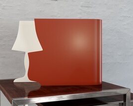 Abstract Red Canvas Art Modelo 3d
