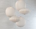 Modern Hanging Paper Lanterns 3Dモデル