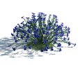 Blue Wildflowers Cluster 3D модель