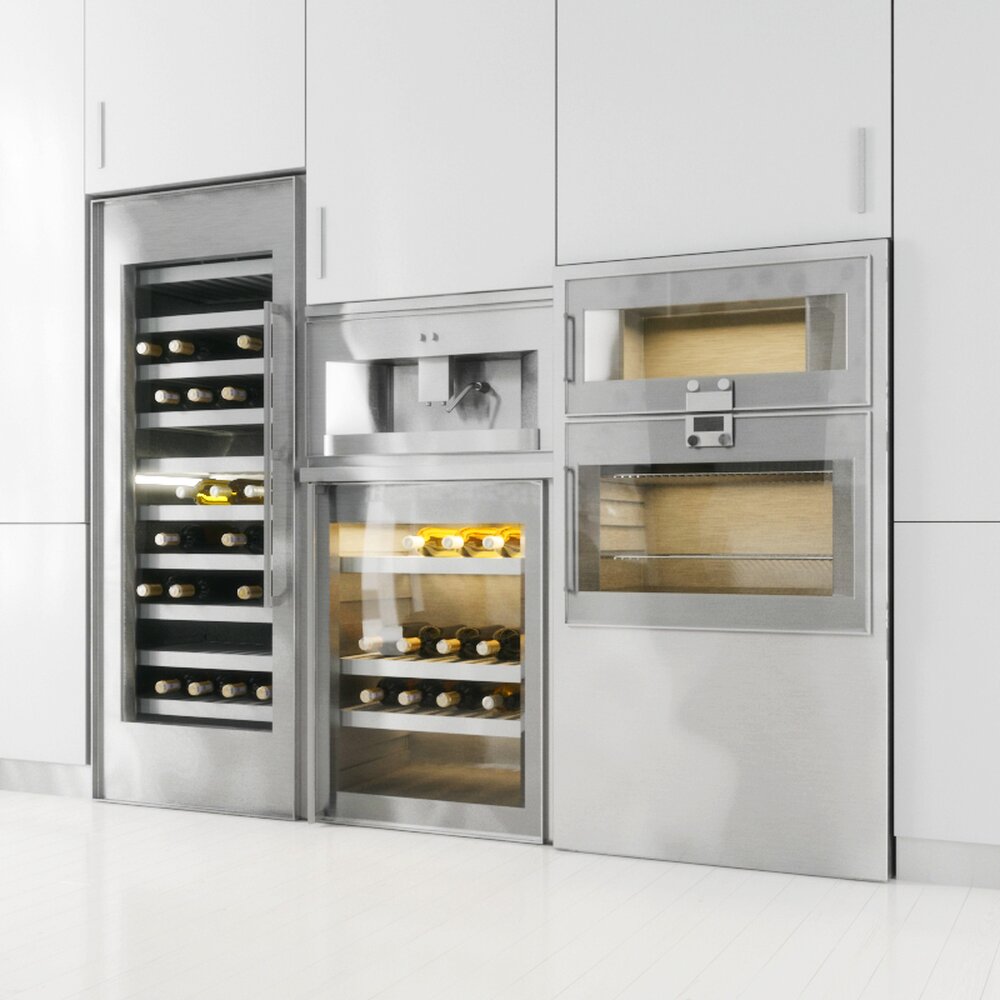 Built-In Wine Storage System 3D-Modell
