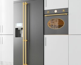 Modern Designer Refrigerator 3D model