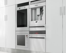 Modern Kitchen Appliances 3D 모델 