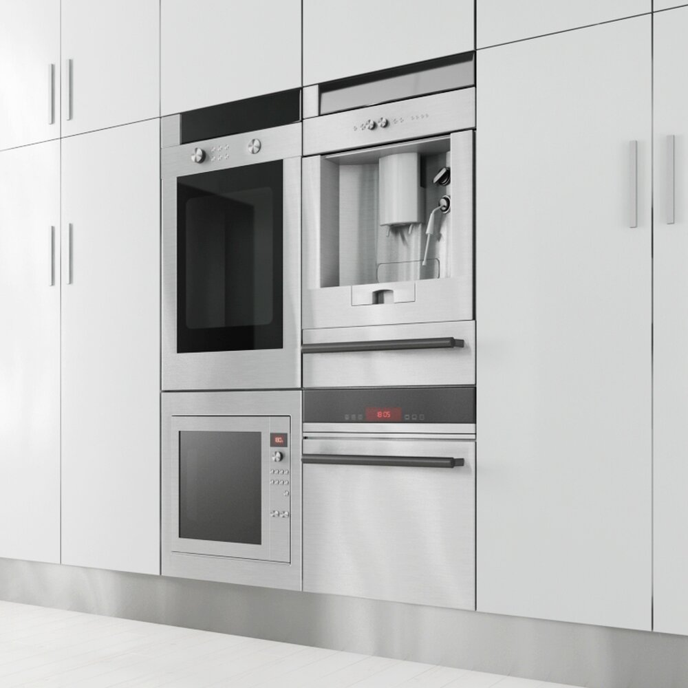 Modern Kitchen Appliances 3Dモデル