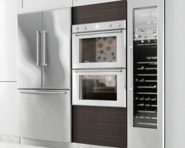 Modern Kitchen Appliances 02 3D model