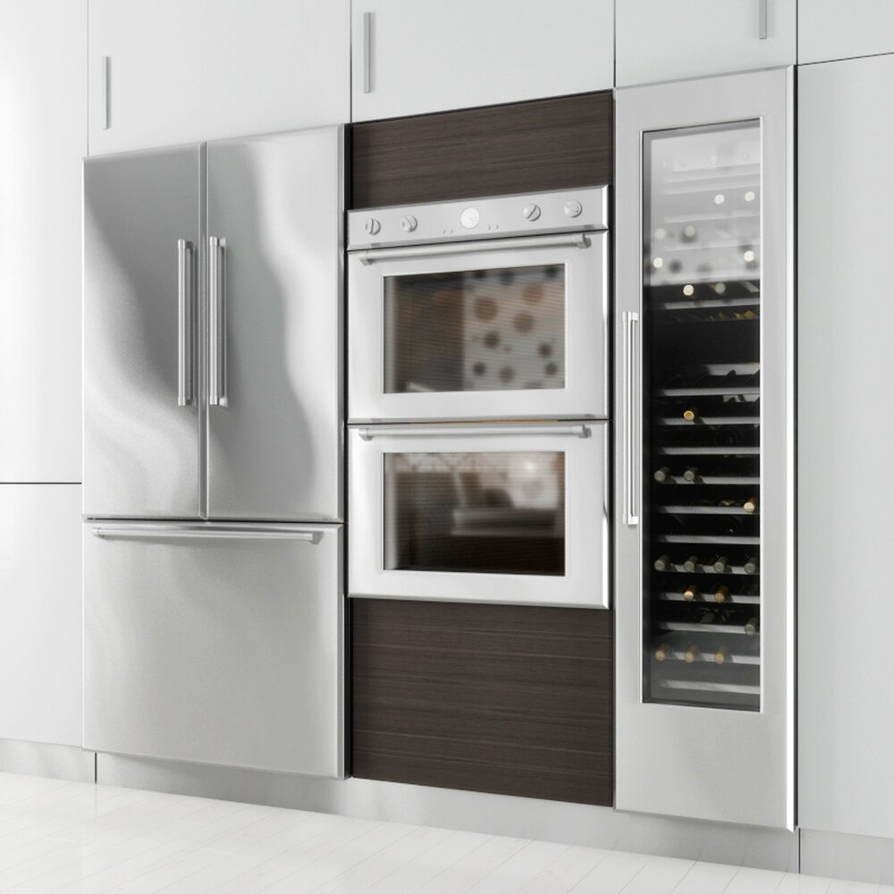 Modern Kitchen Appliances 02 Modello 3D