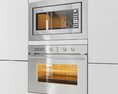 Modern Built-in Oven and Microwave 3d model