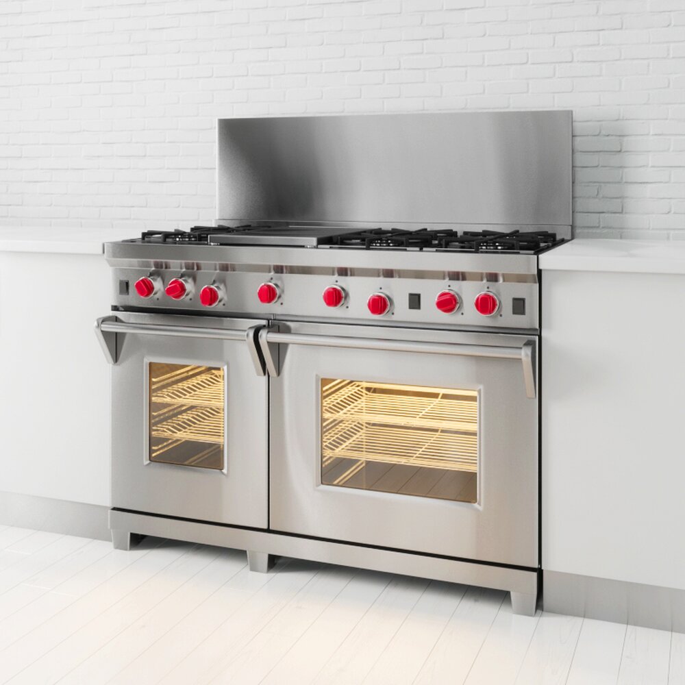 Dual Oven Commercial Range 3Dモデル