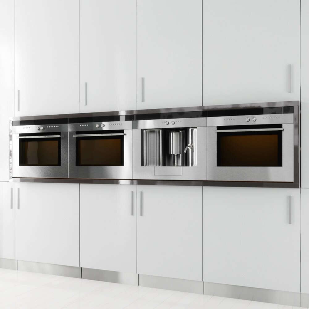 Modern Built-In Kitchen Appliances 03 Modèle 3D