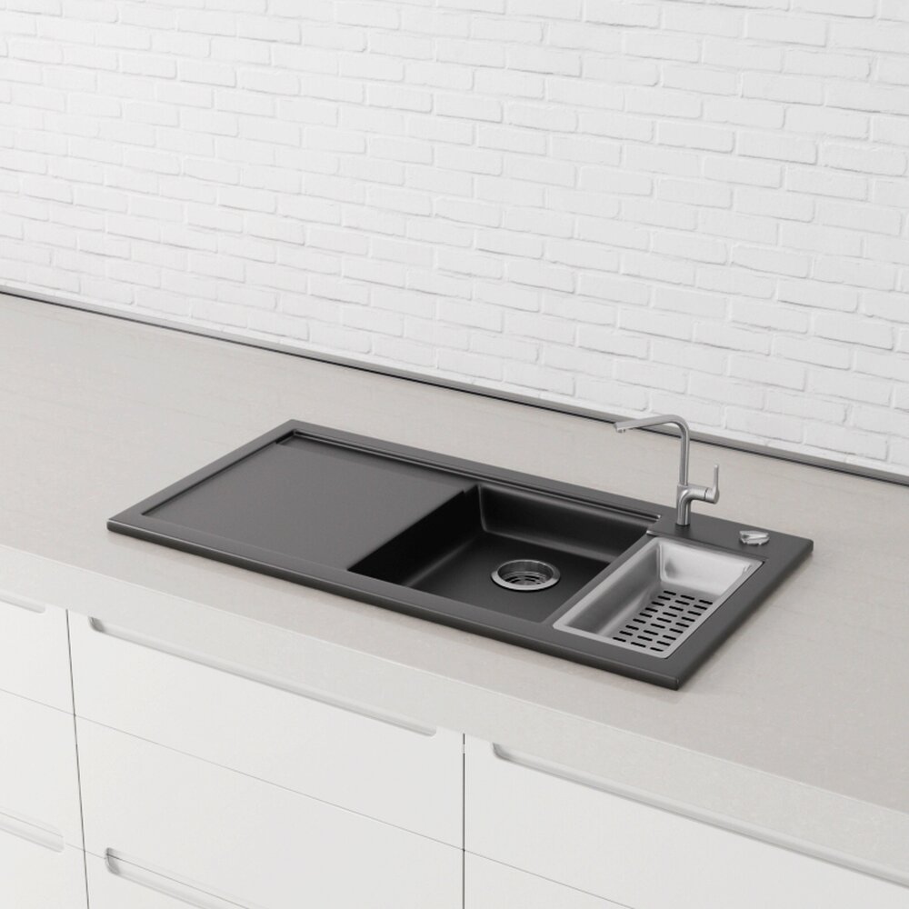 Modern Kitchen Sink Design 3d model