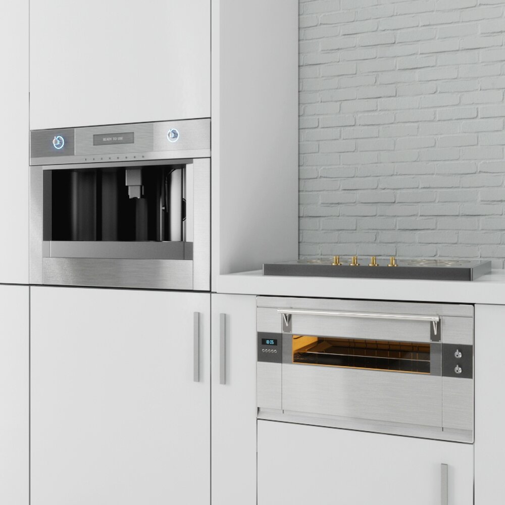 Modern Dishwasher and Oven Modelo 3d