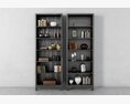 Modern Bookshelves 3d model