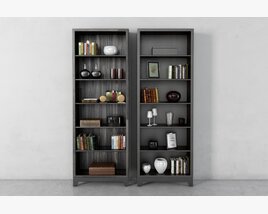 Modern Bookshelves Modello 3D