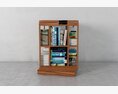 Wooden Book Display Stand 3D 모델 