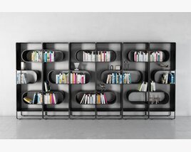 Modern Modular Bookshelf Modelo 3D