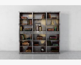Industrial-Style Shelving Unit 3D 모델 