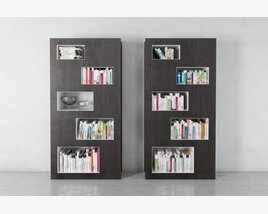 Modern Unusual Bookshelves 3D model
