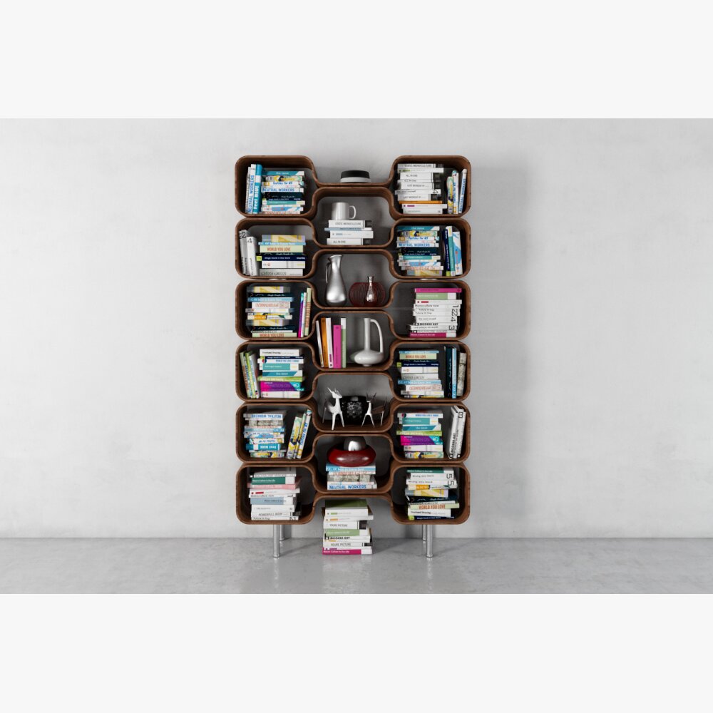Modular Tree Bookshelf 3D 모델 