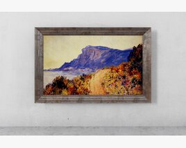 Mountain Landscape Painting Modelo 3d