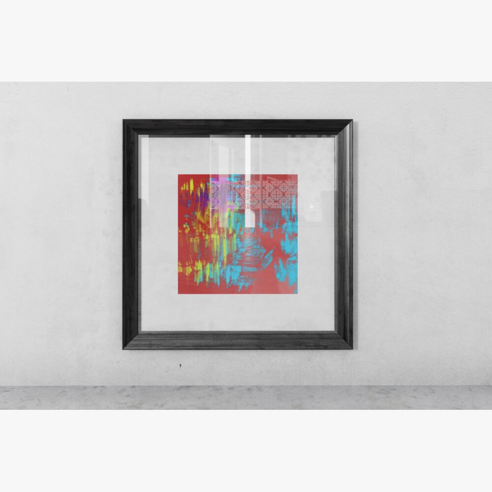 Abstract Color Fusion Painting 3D модель