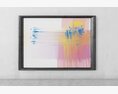 Colorful Abstract Streaks Painting 3Dモデル
