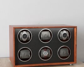 Wooden Watch Winder Display Case 3Dモデル