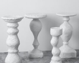 Sculpted Pedestals 3D 모델 