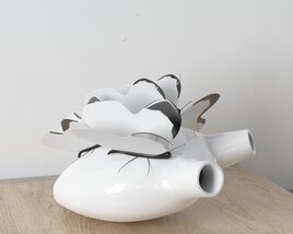 Abstract Ceramic Sculpture 3D model