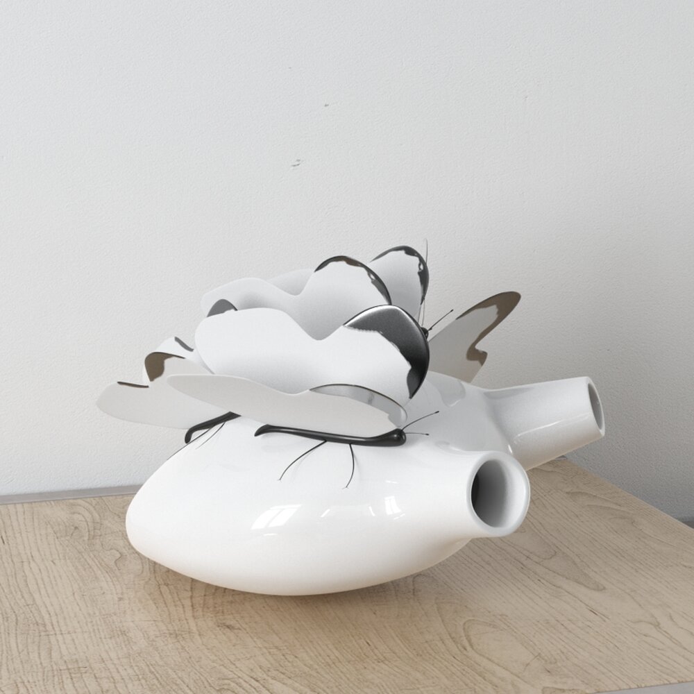 Abstract Ceramic Sculpture 3d model
