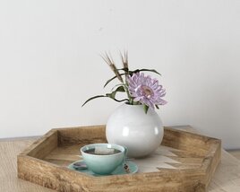 Minimalist Vase Arrangement 3D-Modell